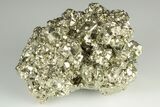 Shimmering Pyrite Crystal Cluster - Peru #190950-1
